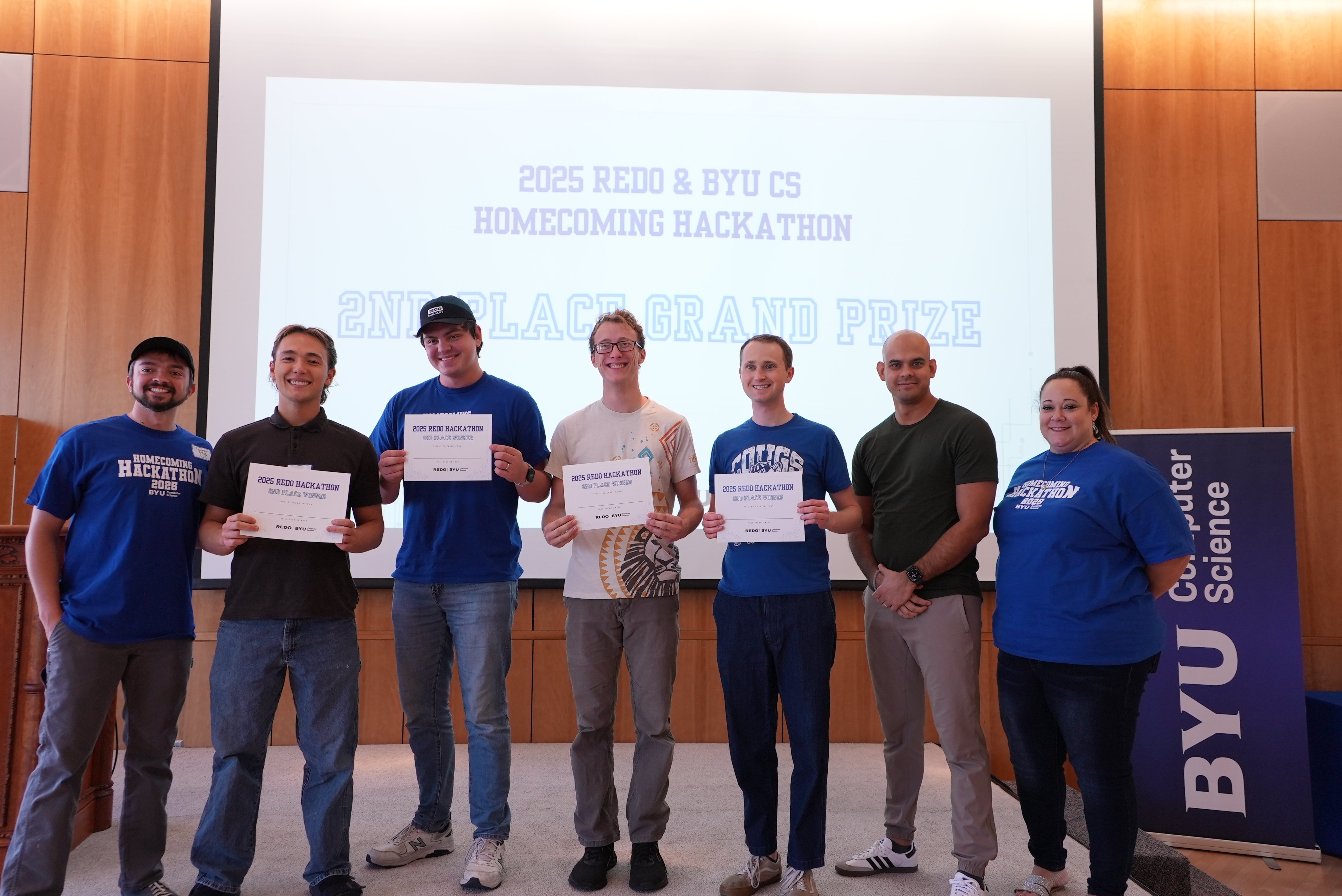 Team "Mnistry" accepting their award